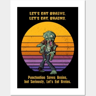 Halloween Zombie Eat kids Posters and Art